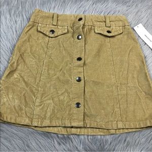 BDG UO Snap Corduroy Mini Skirt XS